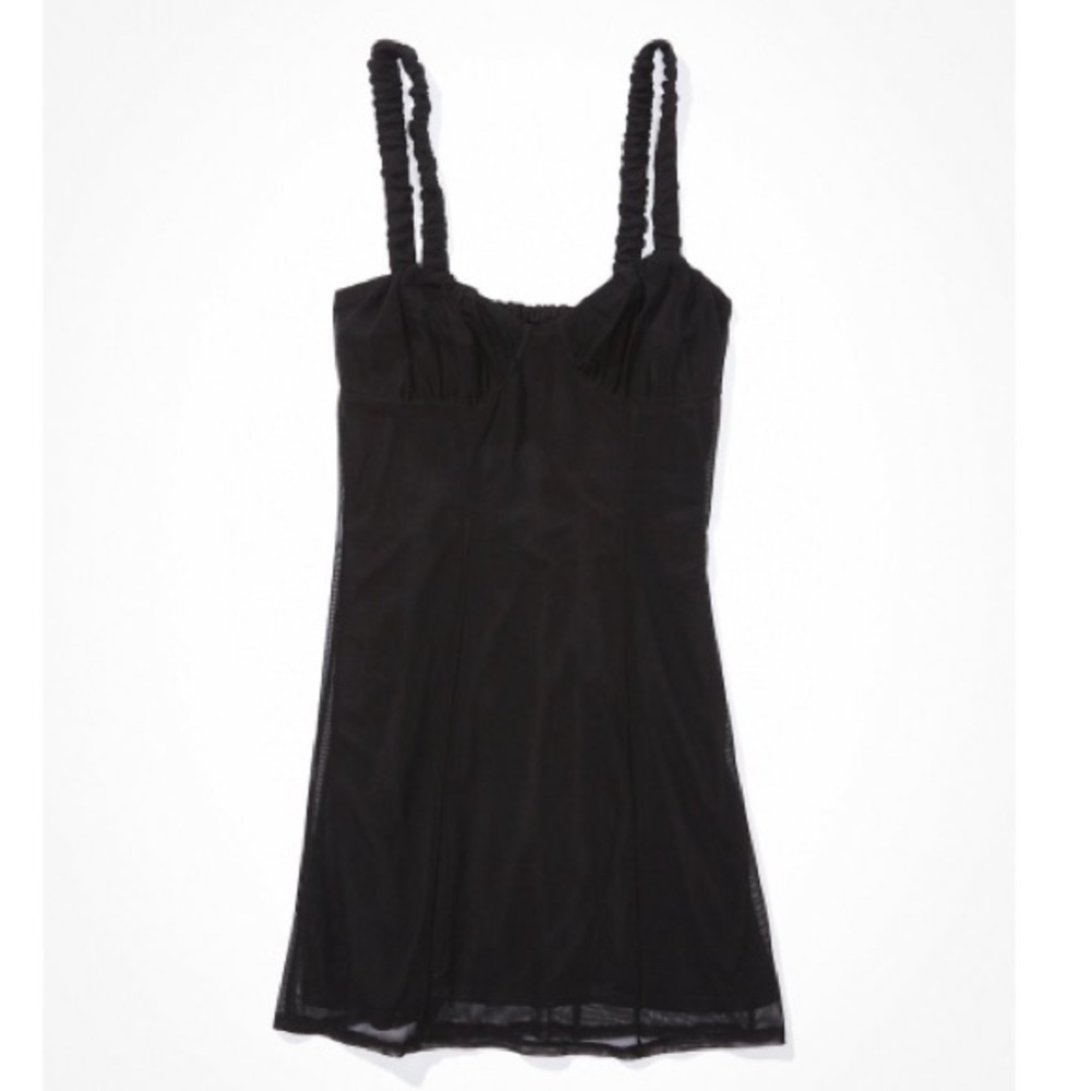 American Eagle black XL slip dress